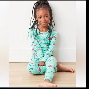 NWT PrintFresh Kids Winter Wonderland Christmas Holiday Cotton Pajama Set  - 2